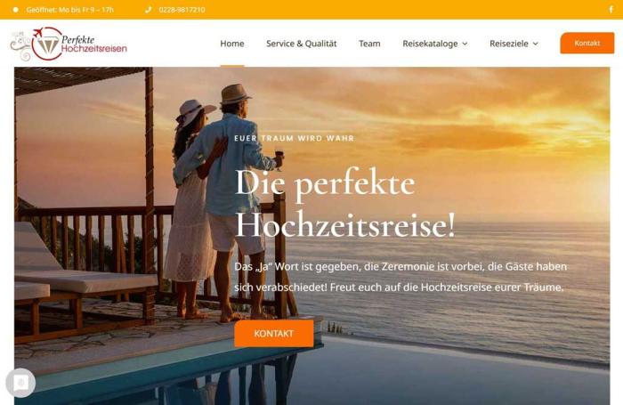 Die perfekte Hochzeitsreise